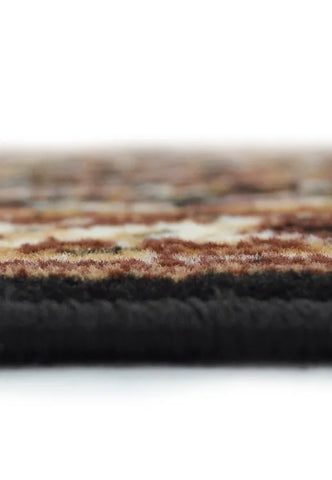 Polypropylene rug with soft pile and durable construction.