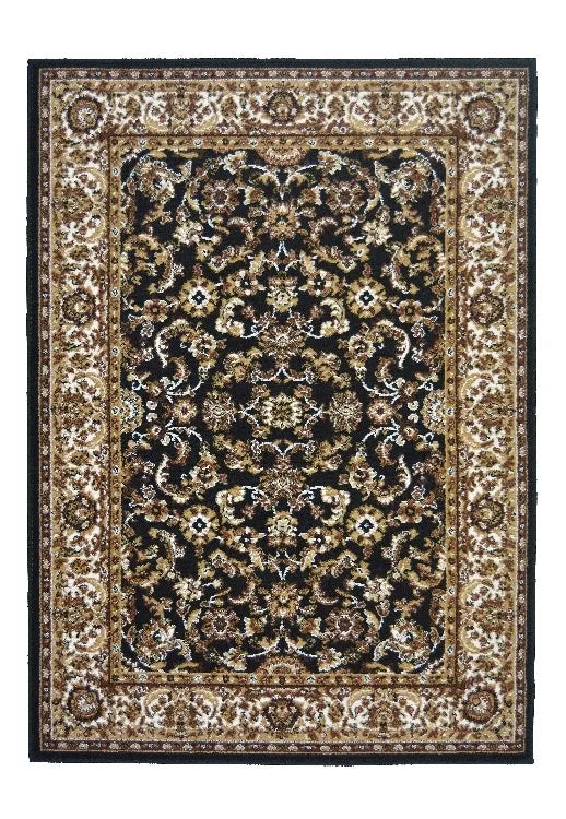 Traditional rug adding depth and elegance.