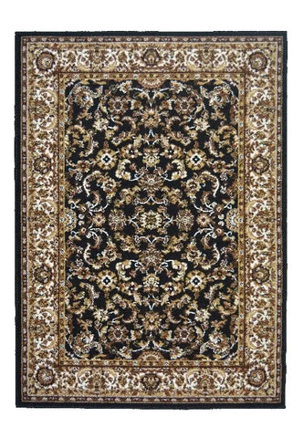 Traditional rug adding depth and elegance.