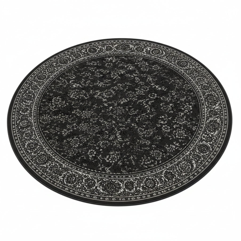 Traditional style rug adding depth and elegance.