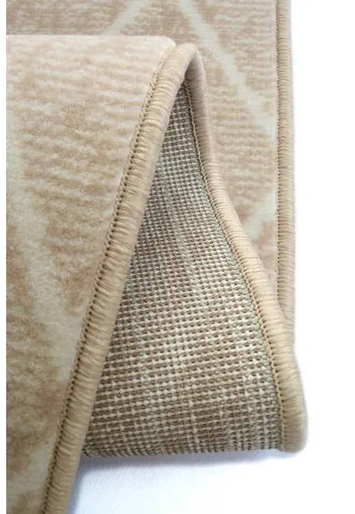 Contemporary rug with Berber pattern and soft pile texture.