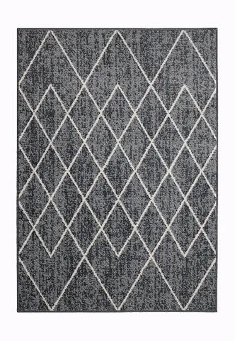 Neutral rug with elegant Berber inspired design.
