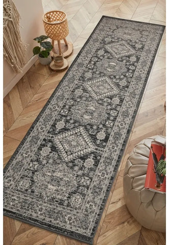 Classic patterned runner for modern and traditional interiors.