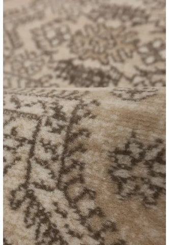 Polypropylene rug with soft pile and durable construction.