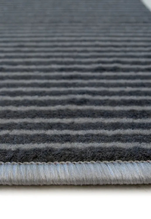 Modern grey rug for minimalist and stylish interiors.