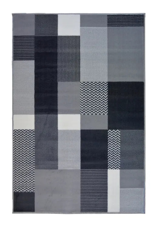 Stylish grey rug for modern and classic spaces.