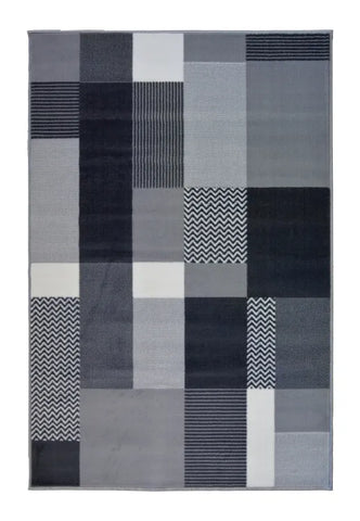 Stylish grey rug for modern and classic spaces.