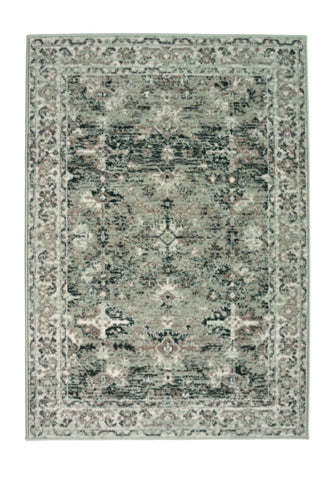 Neutral green rug for modern and classic interiors.