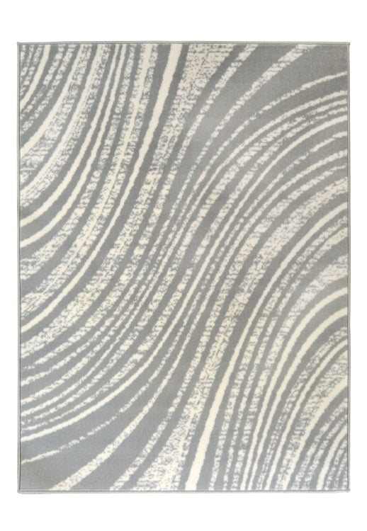 Contemporary rug with subtle swirl detailing.