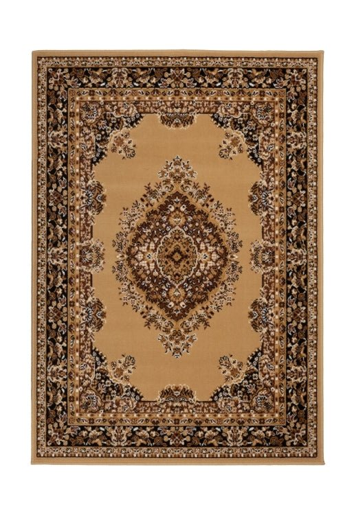 Neutral rug with ethnic Berber inspired texture.