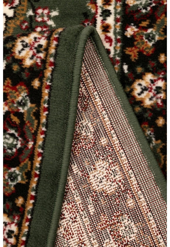Elegant green rug for modern and classic interiors.