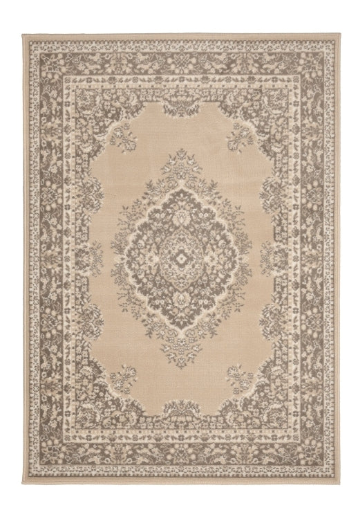 Neutral tone rug for modern and classic interiors.