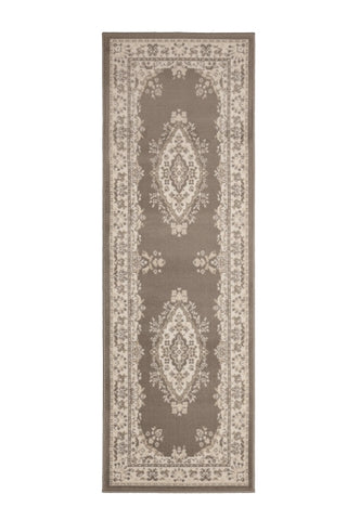 Hallway runner in soft taupe tones for elegant interiors.