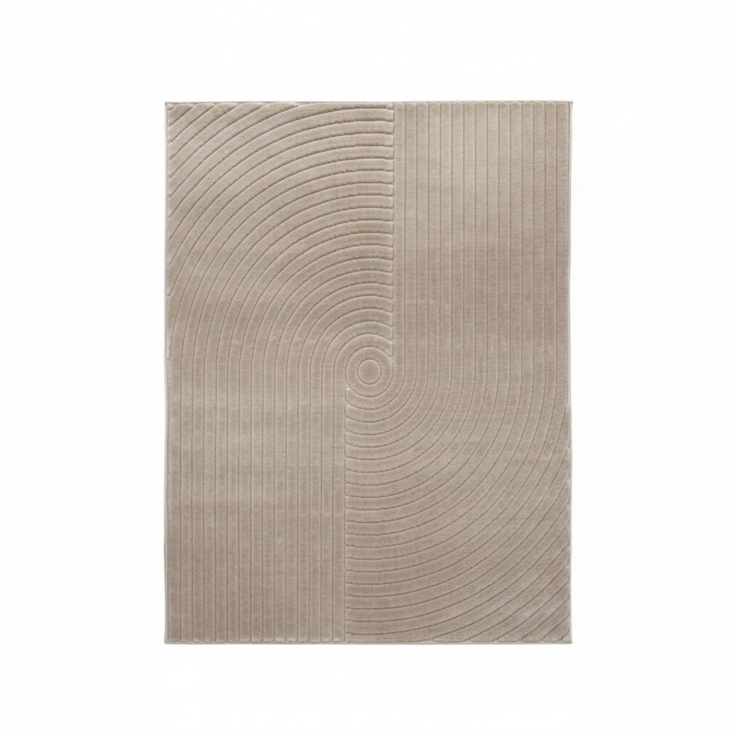 Polypropylene rug designed for indoor and outdoor use.