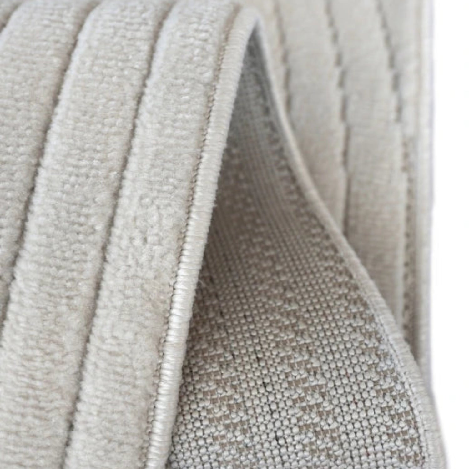 Polypropylene rug designed for indoor and outdoor use.