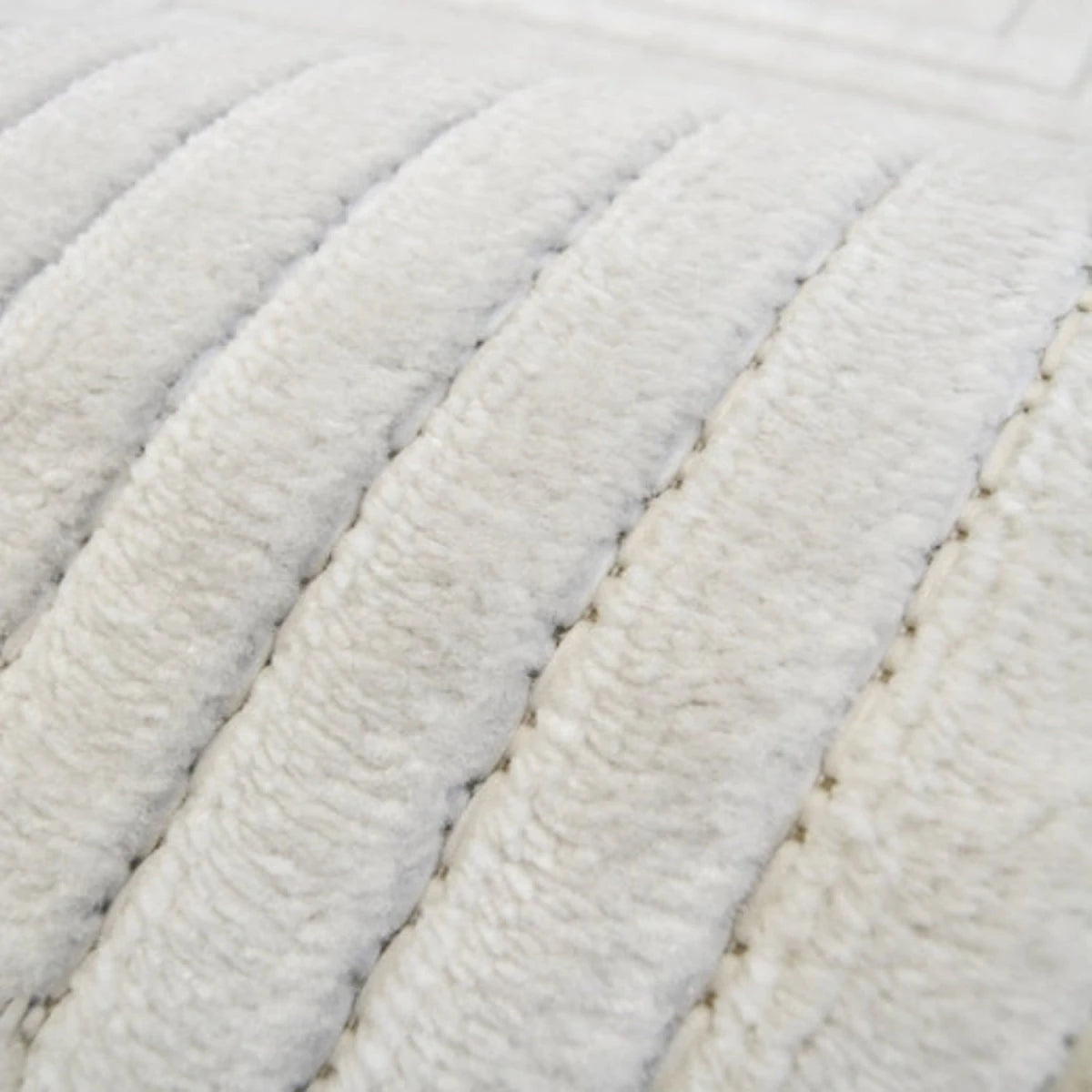Stylish rug with bold maze inspired pattern.