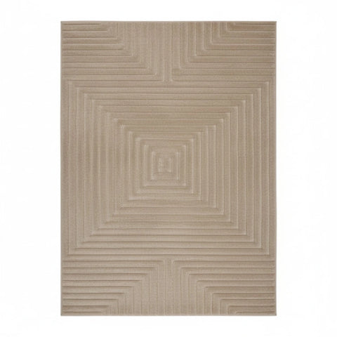 Textured rug with square pattern and 3D effect.