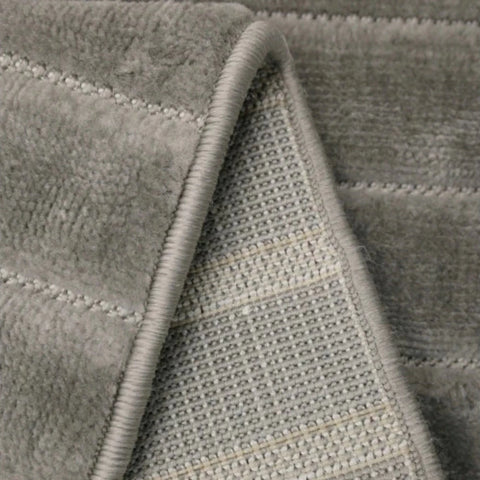 Low maintenance rug with strong woven construction.