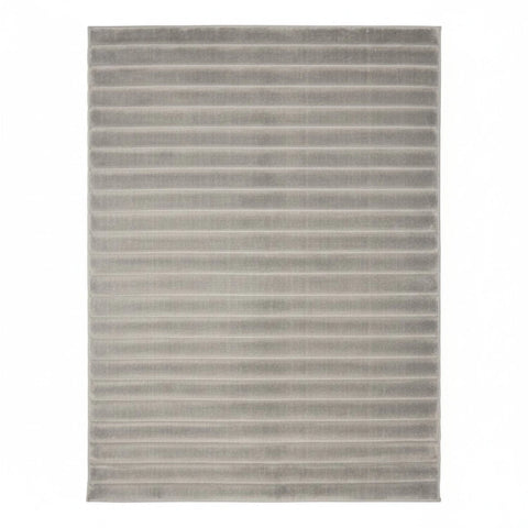 Polypropylene rug designed for indoor and outdoor use.