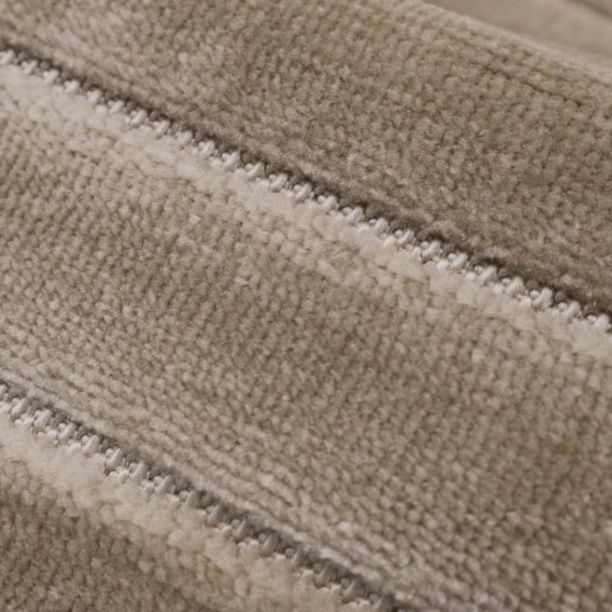 Contemporary rug with tone on tone stripe detailing.