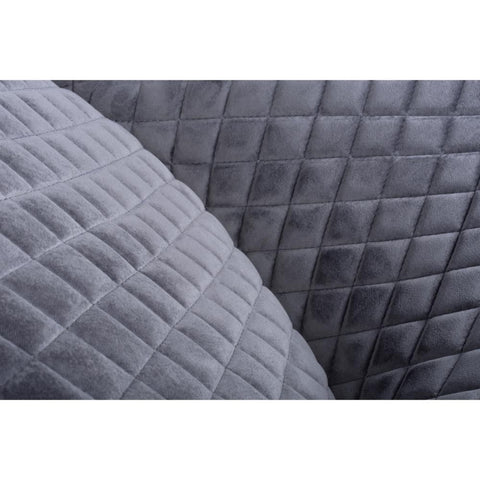 Malmo Fabric Grey Dining Chair - Fabric Texture Closeup view