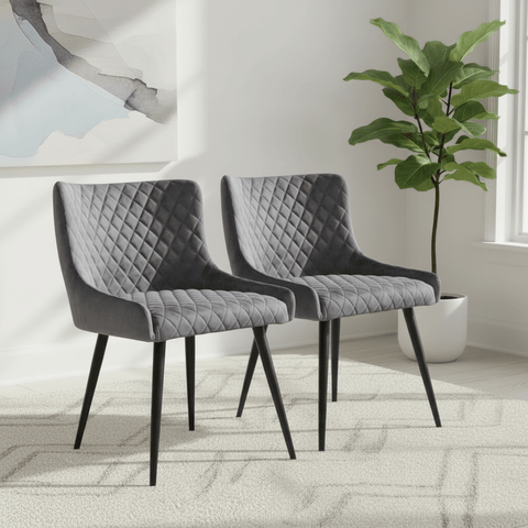 Malmo Fabric Grey Dining Chair – Grey Set of 4,6 or 8