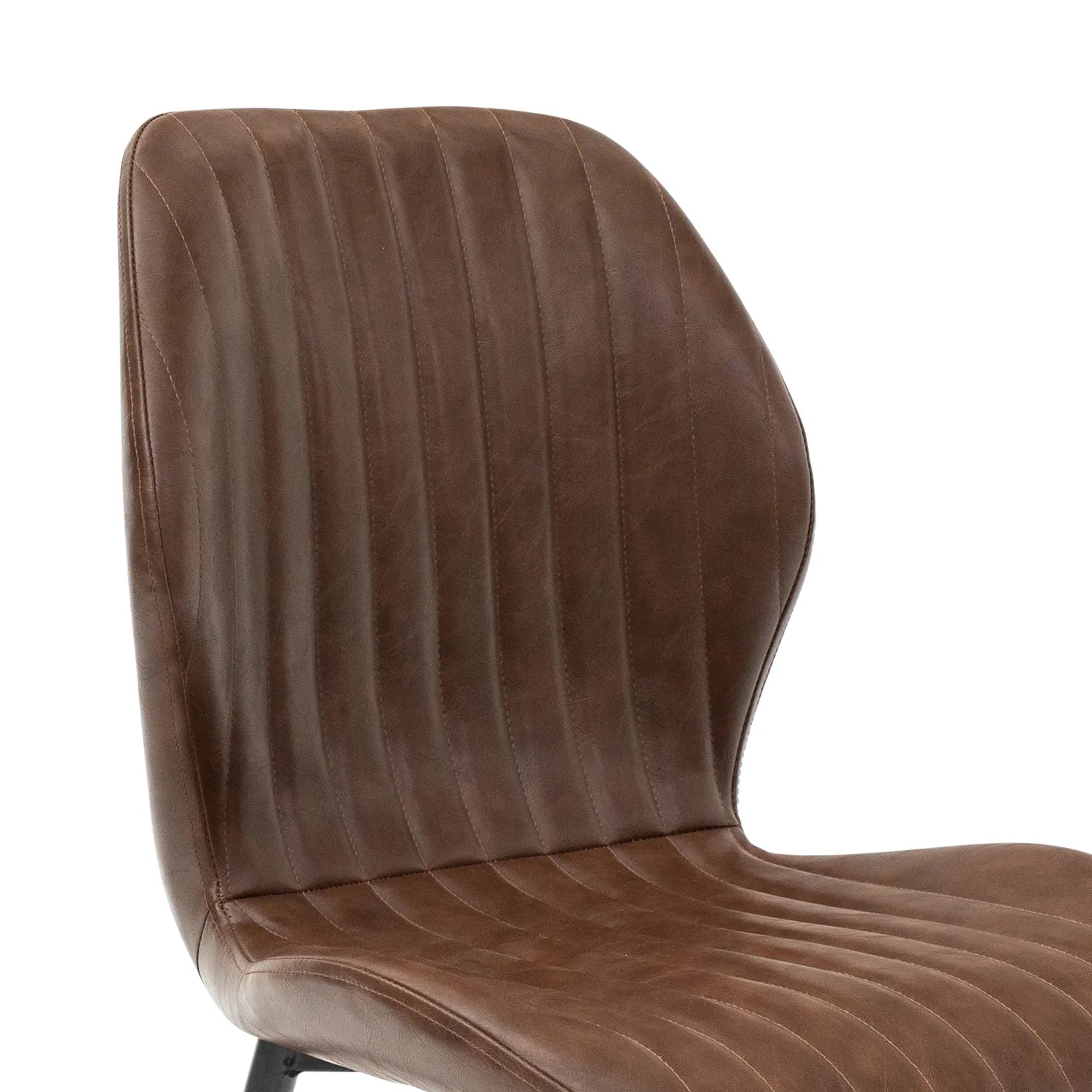 Manuelle Stone Faux Leather Dining Chair – Set of 4 - Pendle Village Furniture