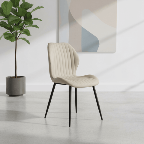 Manuelle Stone Faux Leather Dining Chair – Set of 4