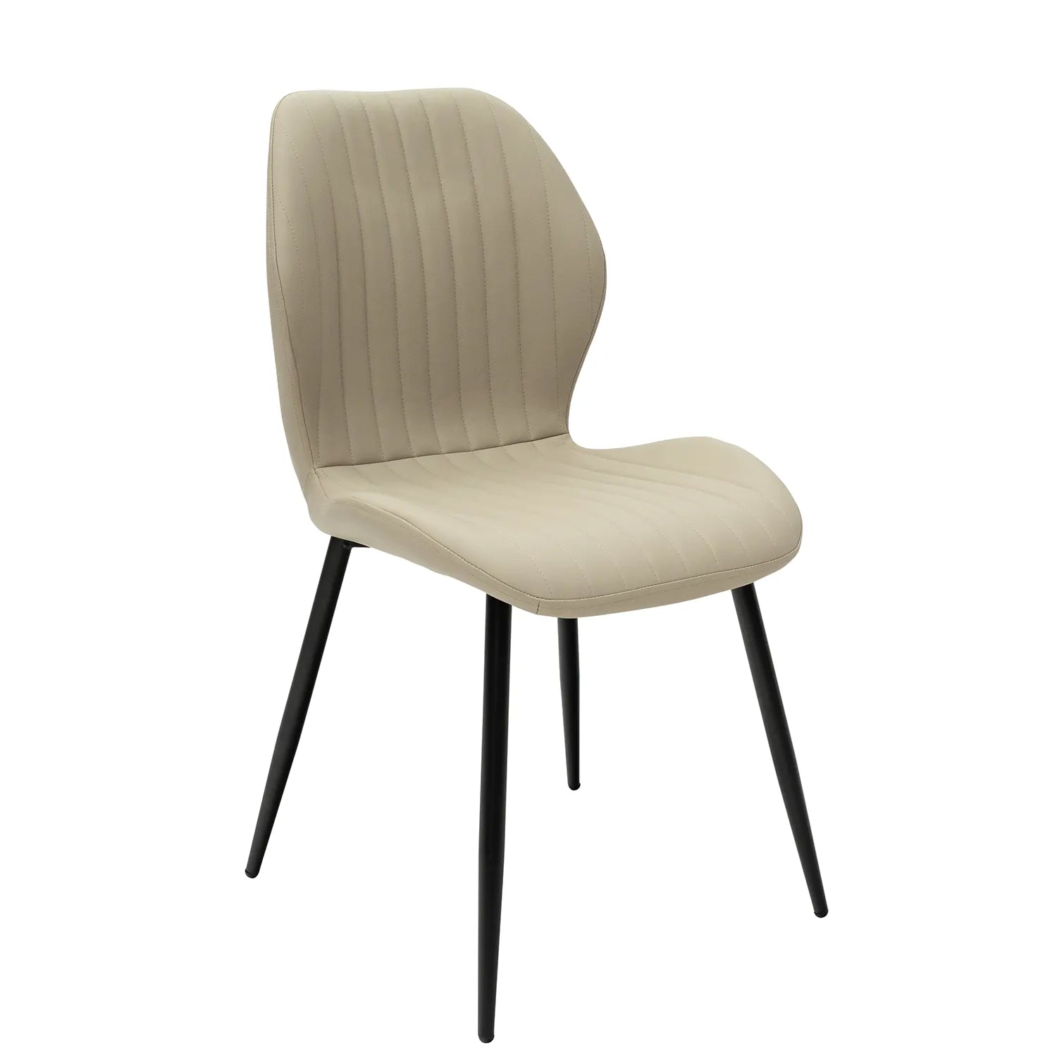 Manuelle Stone Faux Leather Dining Chair – Set of 4 - Pendle Village Furniture