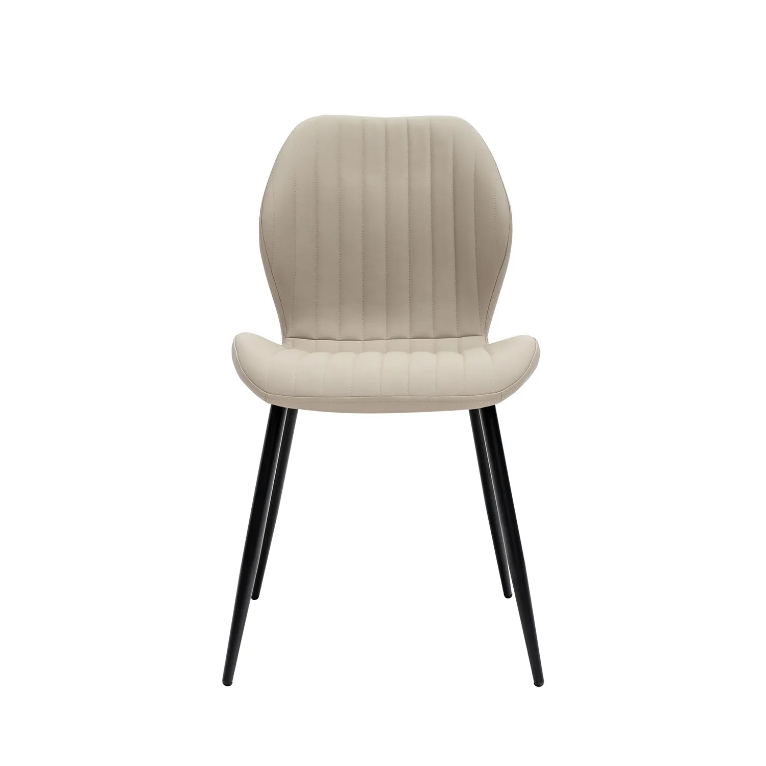 Manuelle Stone Faux Leather Dining Chair – Set of 4 - Pendle Village Furniture