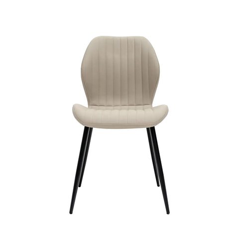 Manuelle Stone Faux Leather Dining Chair – Set of 4 - Pendle Village Furniture