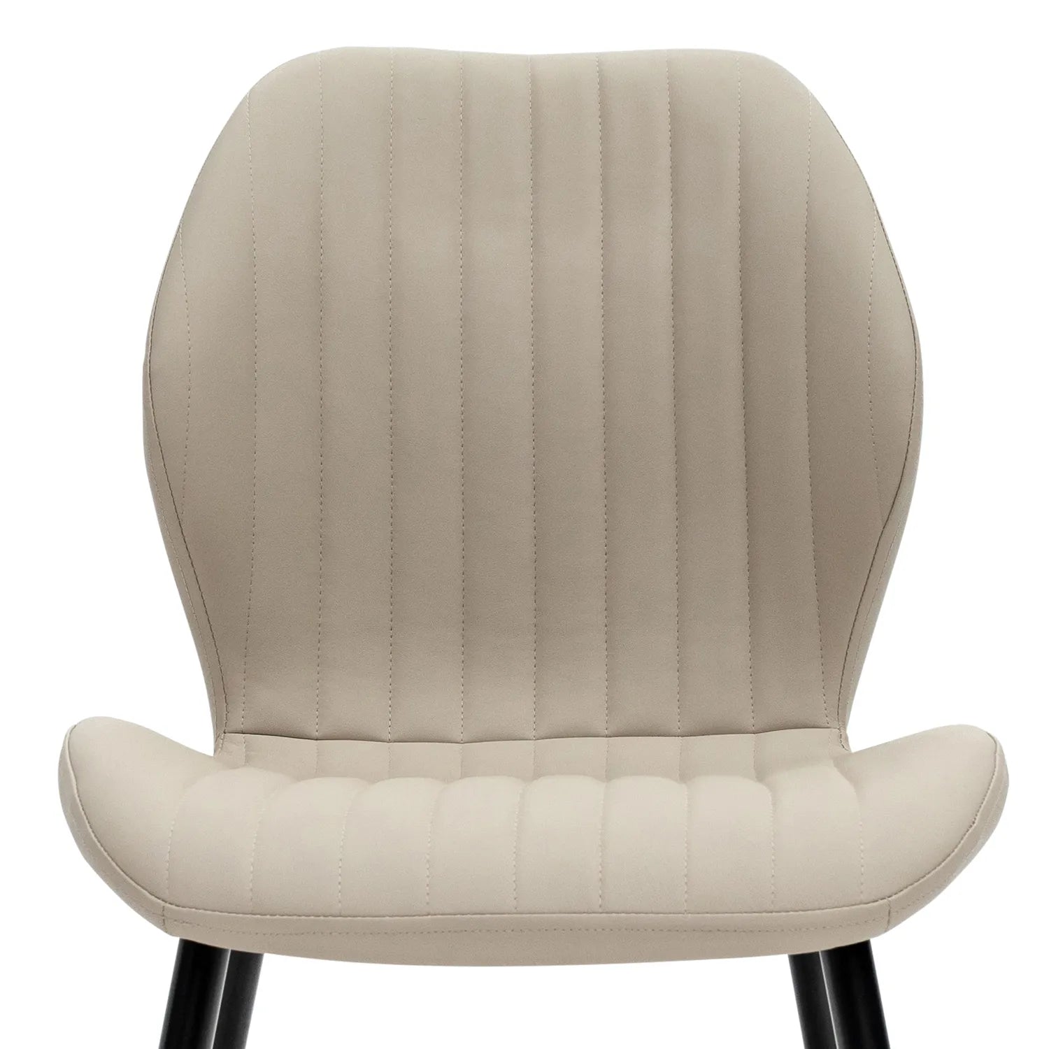 Manuelle Stone Faux Leather Dining Chair – Set of 4 - Pendle Village Furniture