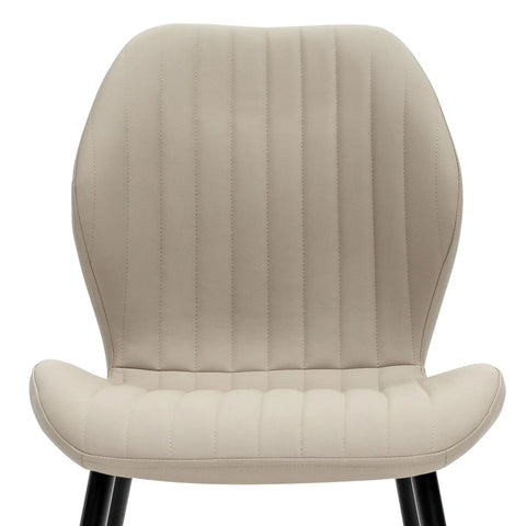 Manuelle Stone Faux Leather Dining Chair – Set of 4 - Pendle Village Furniture