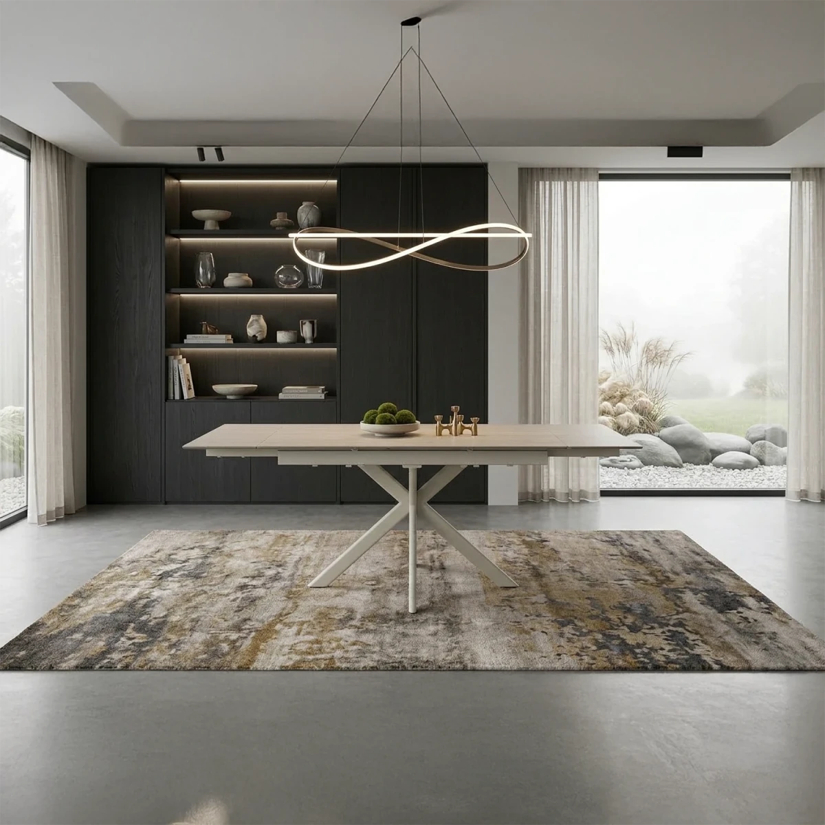 Marco Extending Dining Table Sandy Beige 120–180cm