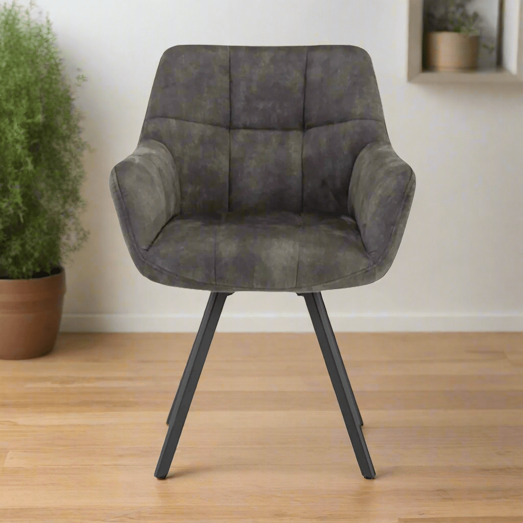 Mario Olive Jade Velvet Fabric Dining Chairs - Set of 4 - Pendle Village Furniture