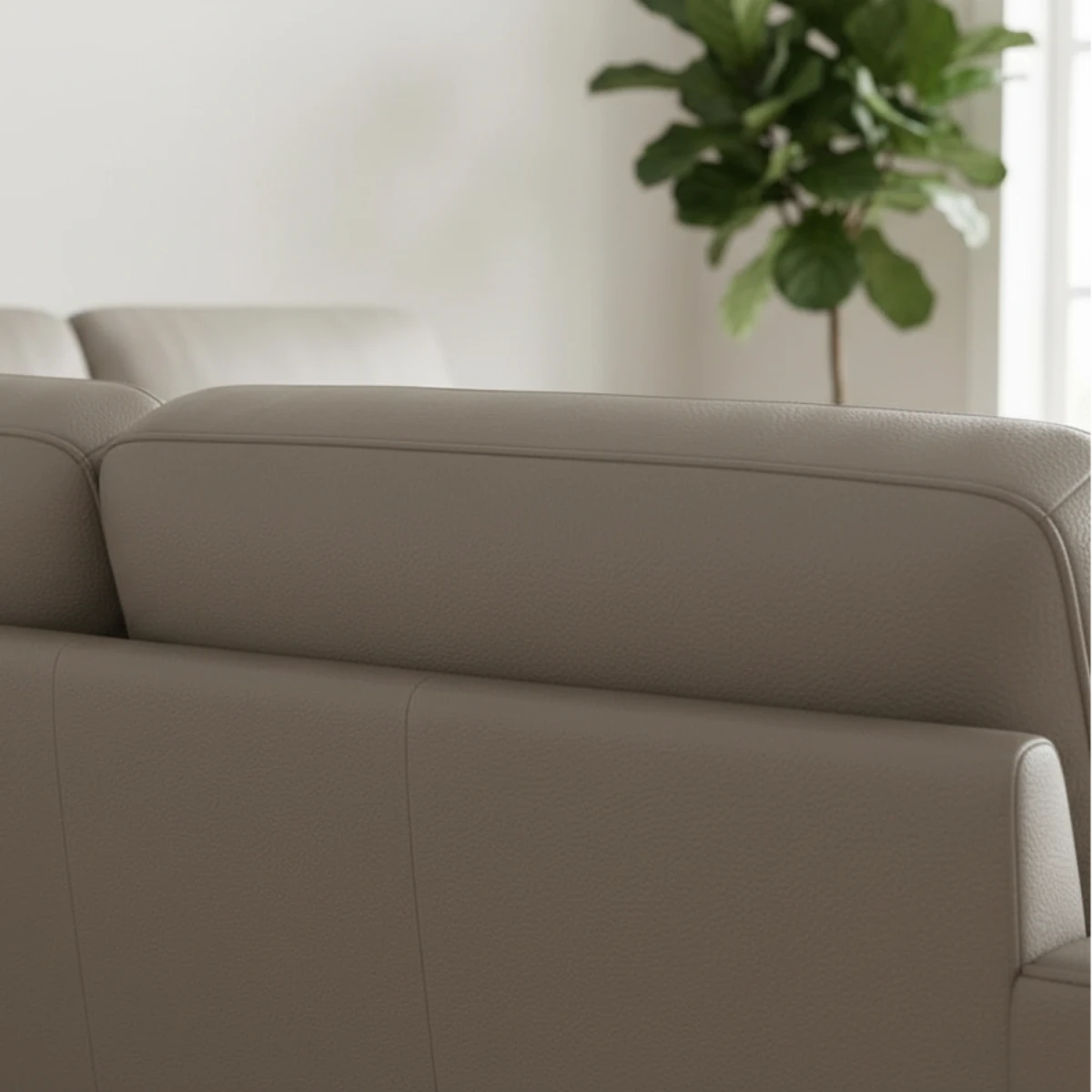 Durable leather surface with sleek and contemporary style.