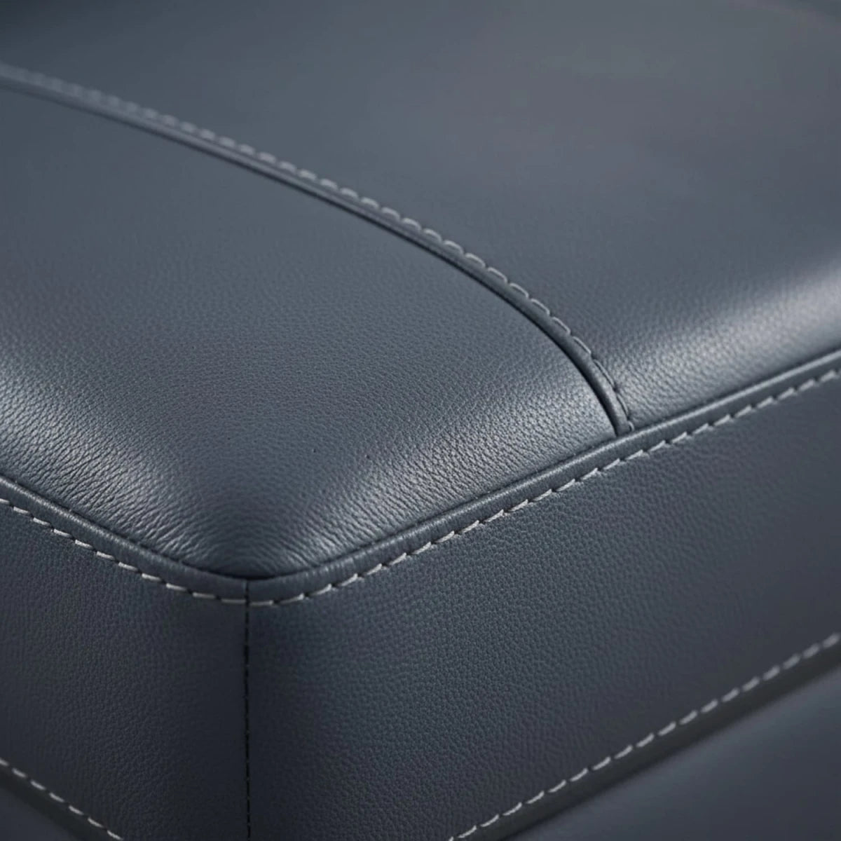 Premium leather upholstery with smooth texture and luxurious finish.