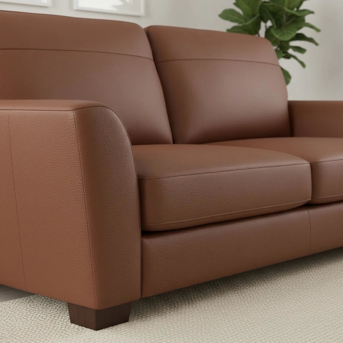 Luxury leather upholstery offering long-lasting comfort.