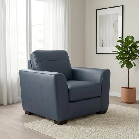 Marlo Prestige leather armchair with supportive seating and modern design.