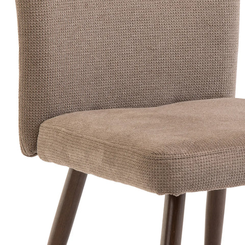Medway Mink Soft Touch Fabric Dining Chair – Set of 4 - Pendle Village Furniture