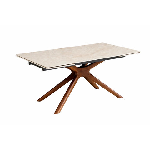 Melania Champagne Sintered Stone Extending Dining Table -160CM