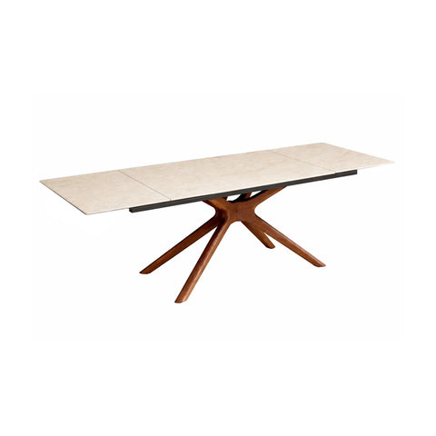 Melania Champagne Sintered Stone Extending Dining Table -160CM