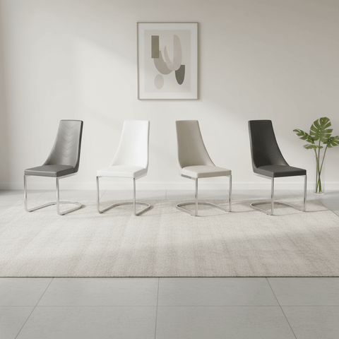 Katy Set of 4 Leather Dining Chairs
