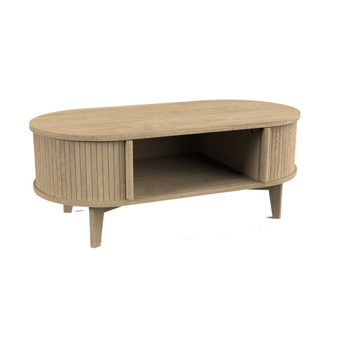 Mido Natural wood Storage Coffee Table