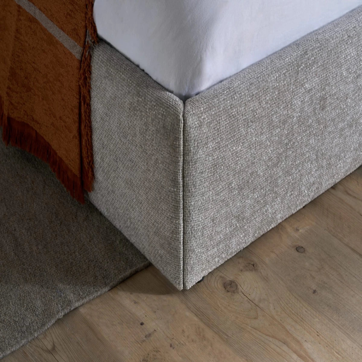 Contemporary upholstery with clean refined look.