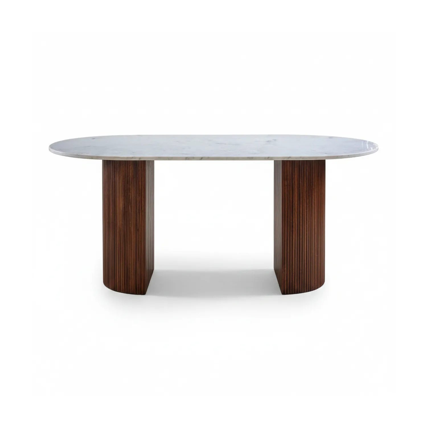 Modena Large Marble & Mango Wood Dining Table - Pendle Village Furniture