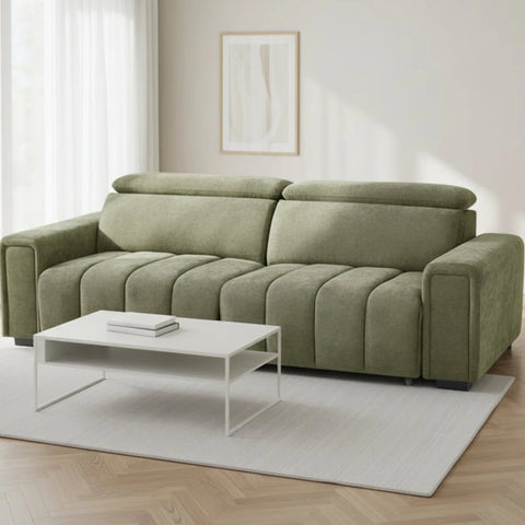 Elegant textured upholstery with stylish modern appearance.