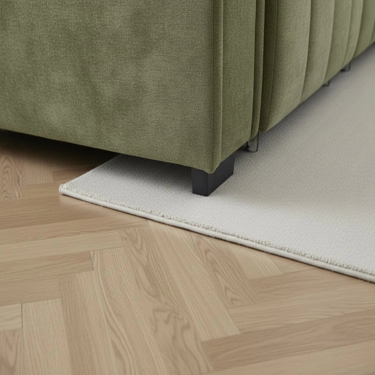 Durable base legs designed for electric sofa bed structure.