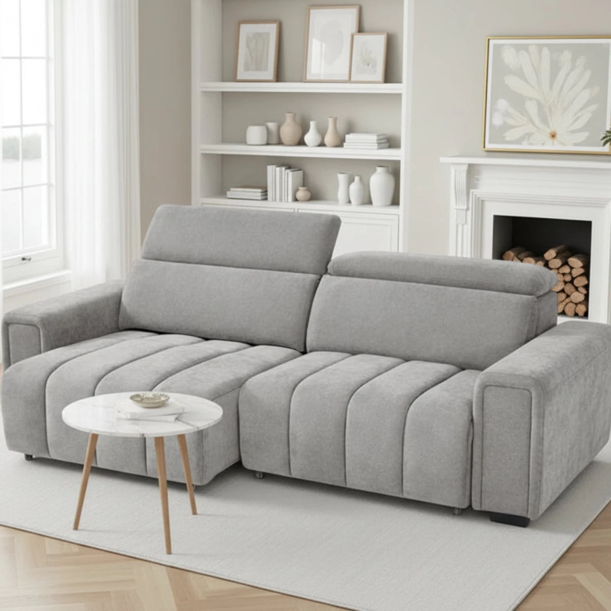 Premium electric sofabed with sleek modern styling.