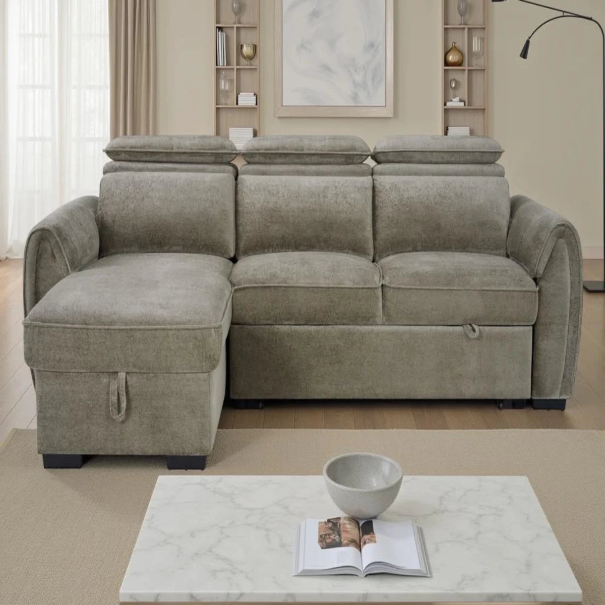 Easily converts into a spacious and comfortable guest bed.